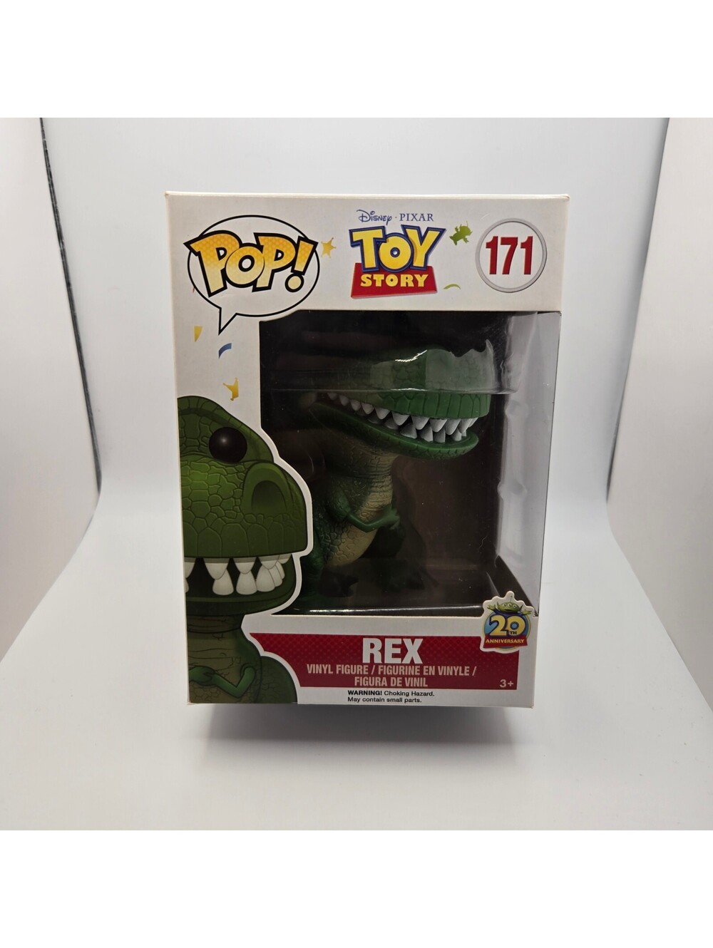 Funko Pop Toy Story Rex #171 Disney Pixar 20th Anniversary Vinyl Figure